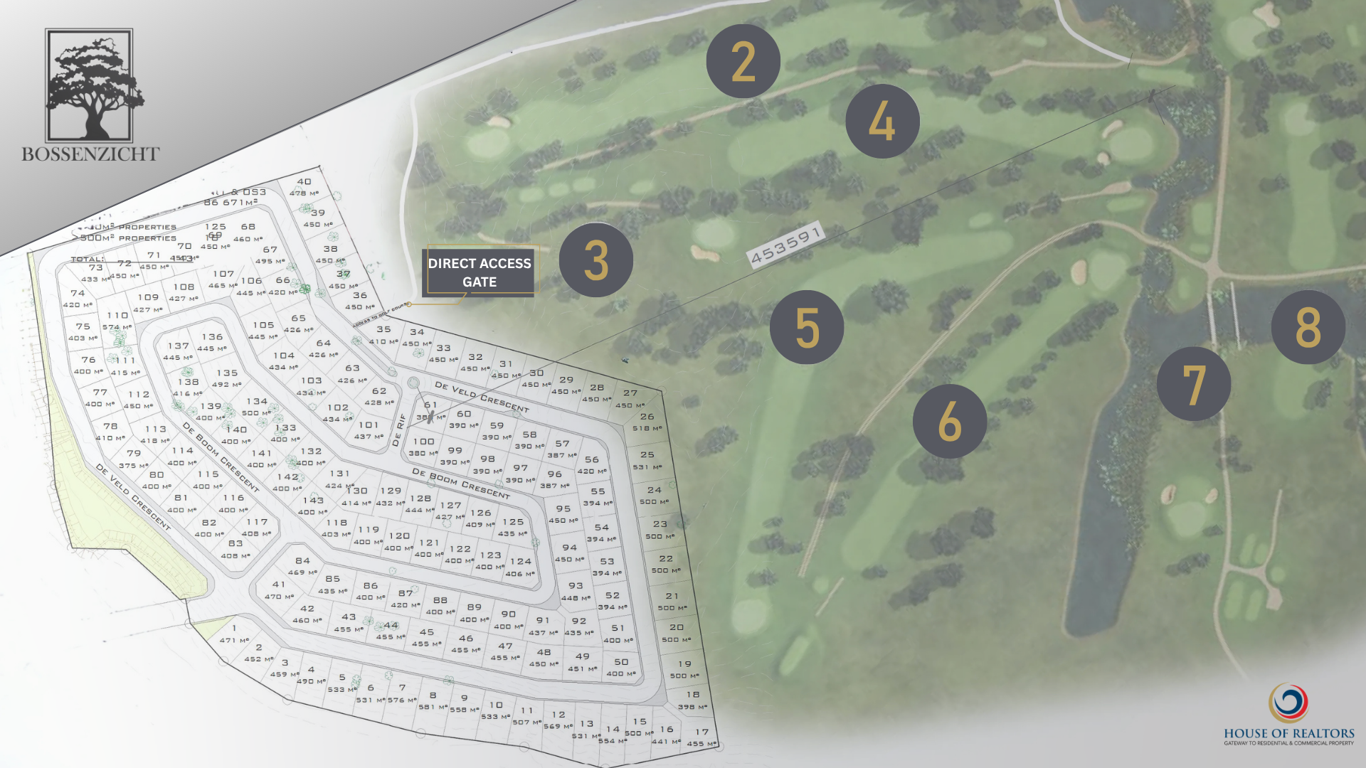 Bossenzicht Estate luxury plots with golf course access at Haasendal